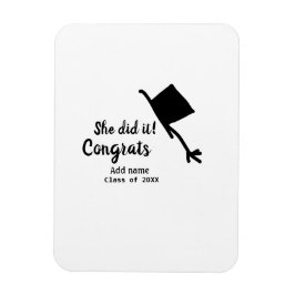 Ze deed het gefeliciteerd afstuderen voeg student  magneet
