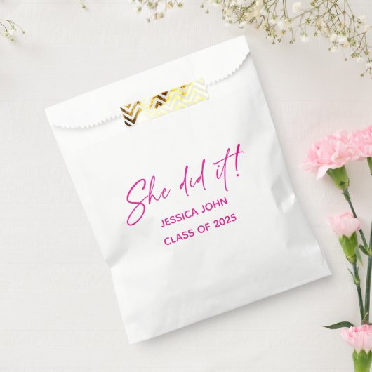 Ze deed het Graduation party snoep gunsten Bedankzakje (Gezegeld)