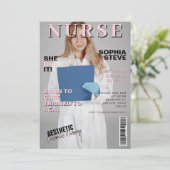 Ze deed het in het fototijdschrift van het verplee kaart (Staand voorkant)