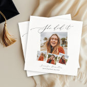 Ze deed het minimalistische foto Afstudeerder part Servet