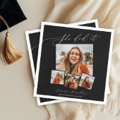 Ze deed het minimalistische foto Afstudeerder part Servet