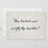 Ze deed het Modern Women Tassel College afstuderen Kaart (Achterkant)