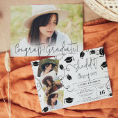 Ze deed het Modern zwart-wit foto-afstuderen Kaart