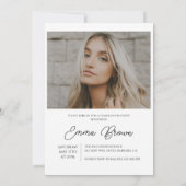 Ze deed het op uitnodiging, senior Afstuderen Kaart (Achterkant)