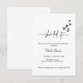 Ze deed het simpele grautiviering om te vereren kaart (Voorkant / Achterkant)