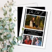 Ze deed het simpele minimalistische BW-Afstuderen Aankondiging