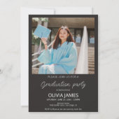 Ze deed het typografie foto afstuderen kaart (Achterkant)