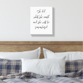"Ze deed wat ze kon" Inspirerend Canvas Art (Insitu (Slaapkamer))