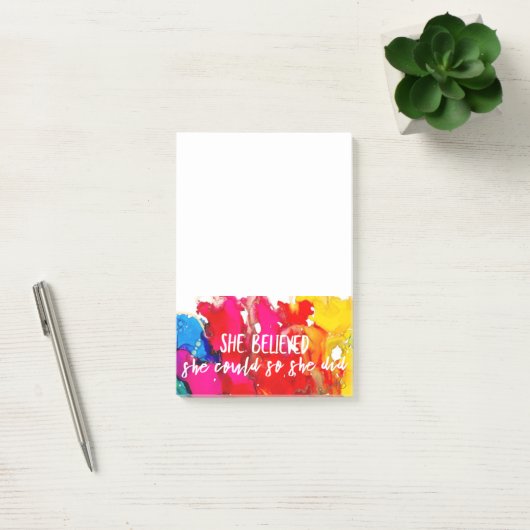 Ze denkt dat ze een slechte advertentie heeft. post-it® notes (Kantoor)