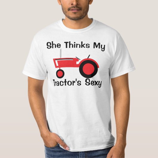 Ze denkt rood t-shirt (Voorkant)