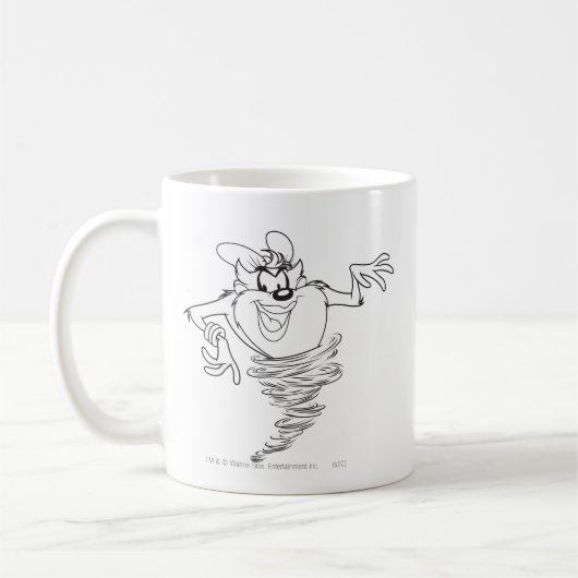 Ze-Devil Black en White Koffiemok (Links)