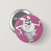 Ze-Devil Black en White Ronde Button 5,7 Cm (Voorkant /achterkant)