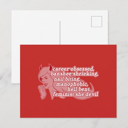 Ze-Devil briefkaart (Voorkant / Achterkant)