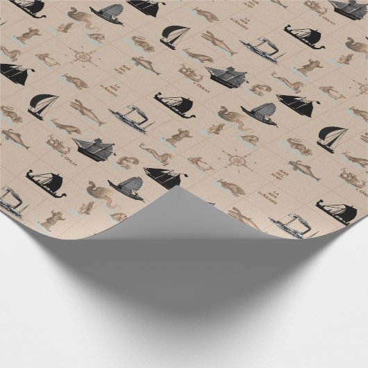 Ze die naar het Zee gaan in schepen Cadeaupapier (Hoek)