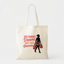Ze draagt dromen - Inspirerend voor vrouwen Tote Bag