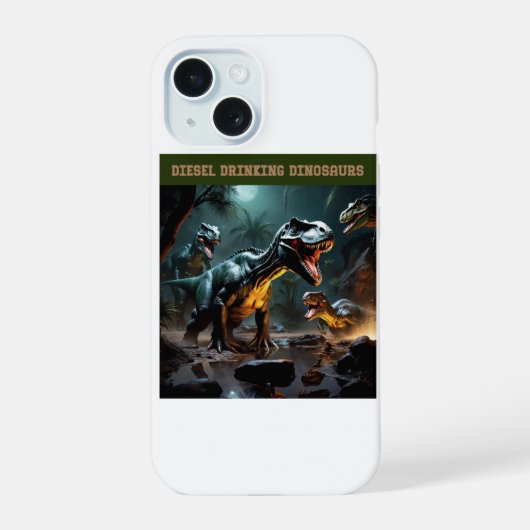 Ze drinken diesel iPhone 15 case (Achterkant)