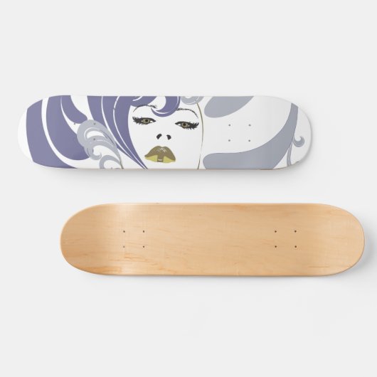 ze droomt in kleur skateboard (Horizontaal)