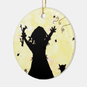 Ze droomt van Magie in de maan Keramisch Ornament (Links)