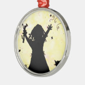 Ze droomt van Magie in de maan Metalen Ornament (Links)