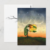 Ze droomt van zonnige dagen briefkaart (Voorkant / Achterkant)