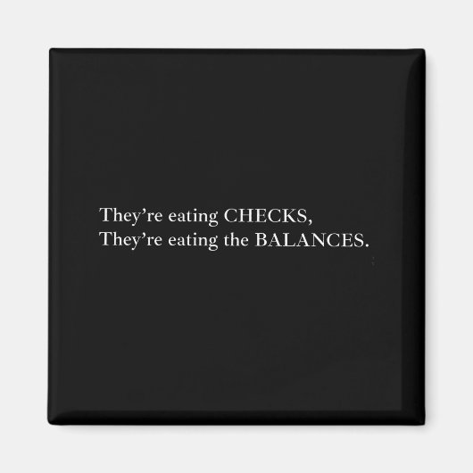 Ze eten de cheques, ze eten de balan magneet (Voorkant)