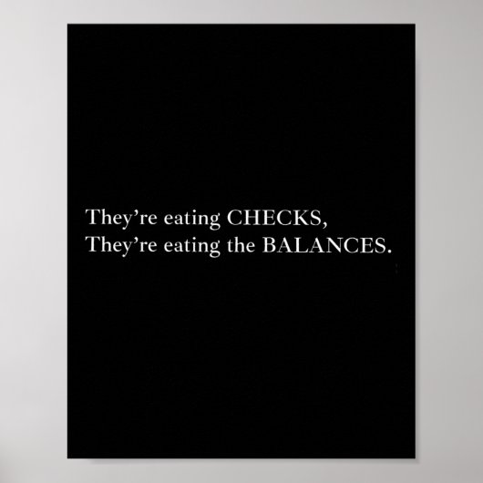 Ze eten de cheques, ze eten de balan poster (Voorkant)