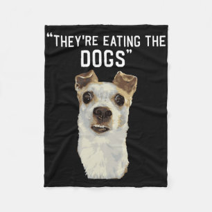 Ze Eten De Honden De Katten De Huisdieren Trump 20 Fleece Deken
