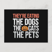 Ze eten de honden, de katten en de huisdieren Hall Briefkaart (Voorkant)