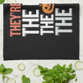 Ze eten de honden, de katten en de huisdieren Hall Theedoek (Gevouwen)