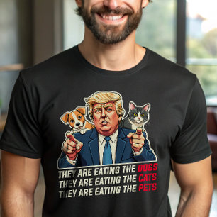 Ze eten de honden die katten eten Trump Debat T-shirt