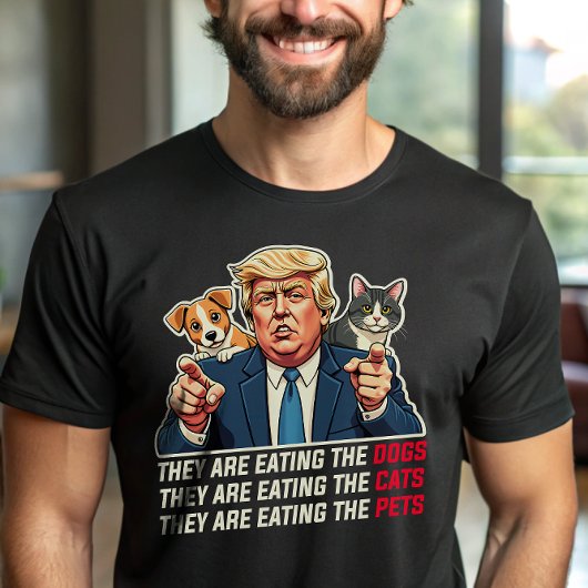 Ze eten de honden die katten eten Trump Debat T-shirt