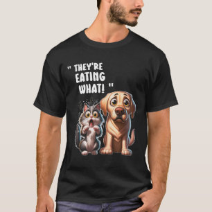 Ze eten de honden die ze eten de katten leuk t-shirt