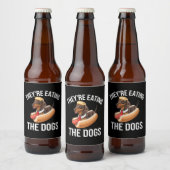 Ze eten de honden Donald Trump Debat 2024 Bier Etiket (Flessen)