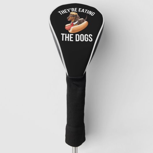 Ze eten de honden Donald Trump Debat 2024 Golfheadcover (Voorkant)