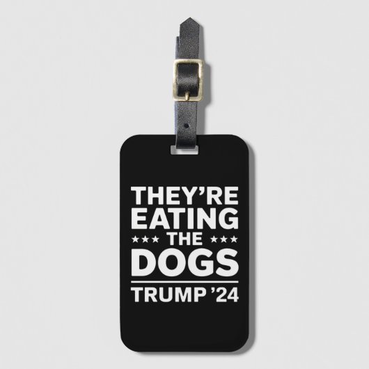Ze eten de honden Grappig Debat Trump Quote Bagagelabel (Voorkant (verticaal))