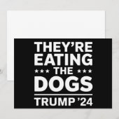 Ze eten de honden Grappig Debat Trump Quote Kaart (Voorkant / Achterkant)