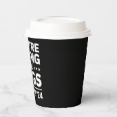 Ze eten de honden Grappig Debat Trump Quote Papieren Bekers (Links)