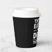 Ze eten de honden Grappig Debat Trump Quote Papieren Bekers (Rechts)