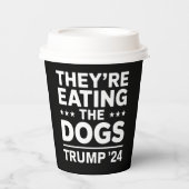 Ze eten de honden Grappig Debat Trump Quote Papieren Bekers (Voorkant)