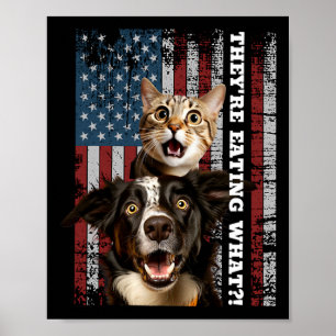Ze eten de honden, katten en huisdieren redden onz poster