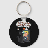 Ze eten de honden op1 sleutelhanger (Voorkant)