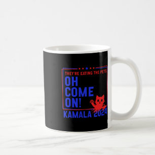 Ze eten de honden op! Katten! Huisdieren! Kamala H Koffiemok