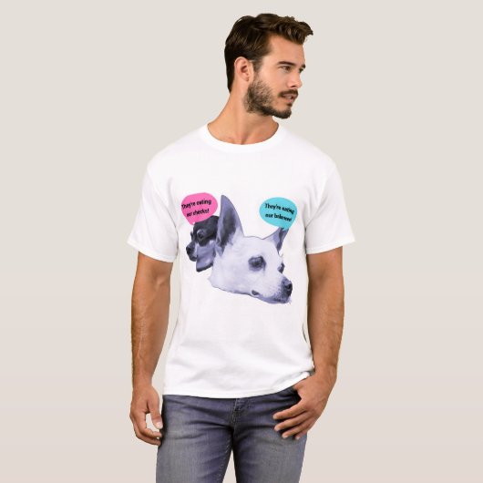 Ze eten de honden op! t-shirt (Voorkant volledig)