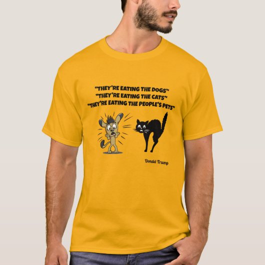 ZE ETEN DE HONDEN... T-SHIRT (Voorkant)