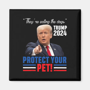 Ze Eten De Honden Trump 2024 Debat Beschermen  Magneet
