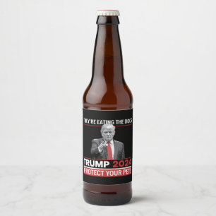 Ze eten de honden Trump 2024 debat Bier Etiket