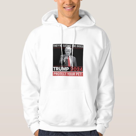 Ze eten de honden Trump 2024 debat Hoodie (Voorkant)