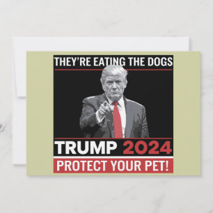 Ze eten de honden Trump 2024 debat Kaart