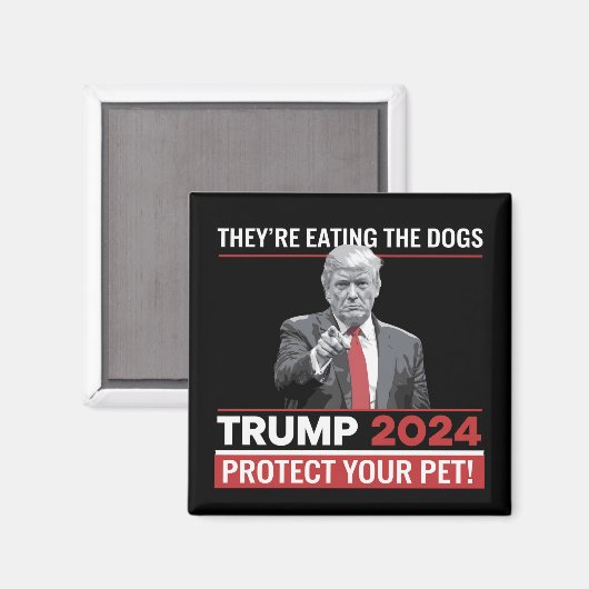 Ze eten de honden Trump 2024 debat Magneet (Voorkant / Achterkant)