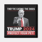 Ze eten de honden Trump 2024 debat Magneet (Voorkant)